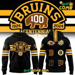 Boston Bruins x 100th Birthday Throwback 2024 Limited Edition Hoodie