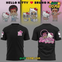 Bruno Mars x Hello Kitty 2024 Limited Edition Black T-shirt