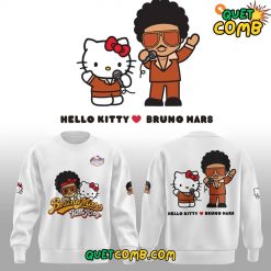 Bruno Mars x Hello Kitty 2024 Limited Edition White Sweatshirt