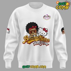 Bruno Mars x Hello Kitty 2024 Limited Edition White Sweatshirt