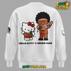 Bruno Mars x Hello Kitty 2024 Limited Edition White Sweatshirt