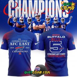 Buffalo Bills “AFC East Division Champions” 2024 Limited Edition Tee