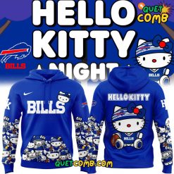 Buffalo Bills x Hello Kitty Night Limited Edition Blue Hoodie