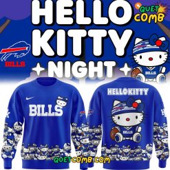 Buffalo Bills x Hello Kitty Night Limited Edition Blue Sweatshirt