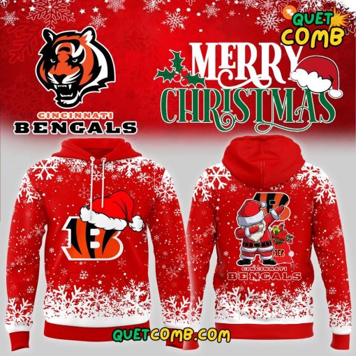 Cincinnati Bengals Merry Christmas 2024 Limited Edition Hoodie