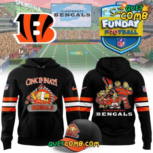 Cincinnati Bengals Simpson Funday Football Special 2024 Limited Edition Hoodie