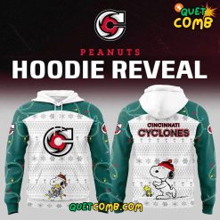 Cincinnati Cyclones x Peanuts Snoopy Christmas 2024 Hoodie