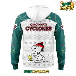 Cincinnati Cyclones x Peanuts Snoopy Christmas 2024 Hoodie