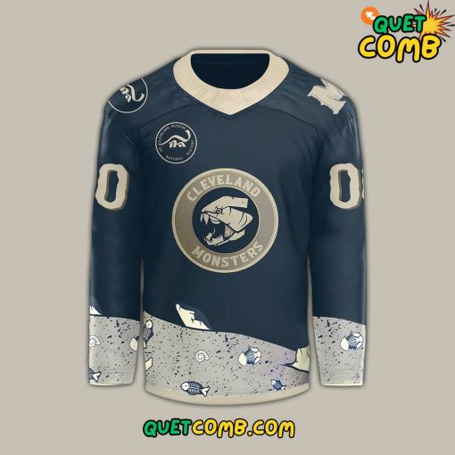 Cleveland Monsters x Fossil Faceoff 2024 Limited Edition Hockey Jersey