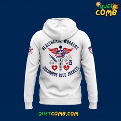 Columbus Blue Jackets x Native American Heritage Night 2024 White Hoodie