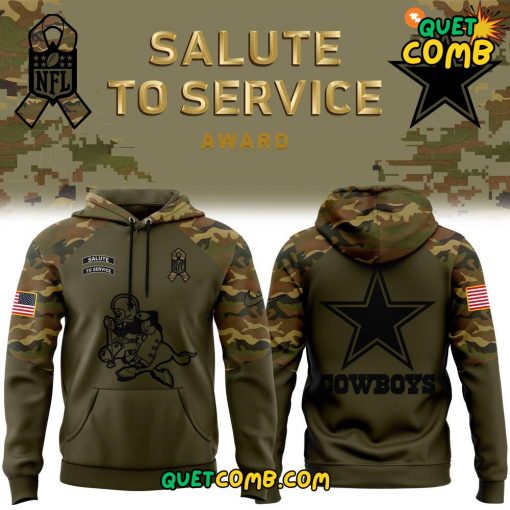 Dallas Cowboys Salute to Service Club  2024 Camo Hoodie