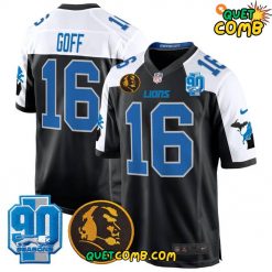 Detroit Lions 2024 90th & John Madden Patch Game Football Jersey