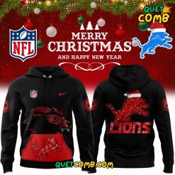 Detroit Lions Merry Christmas Special 2024 Limited Edition Black Hoodie