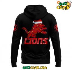 Detroit Lions Merry Christmas Special 2024 Limited Edition Black Hoodie