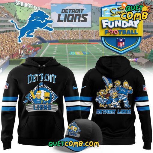 Detroit Lions Simpson Funday Football Special 2024 Limited Edition Hoodie