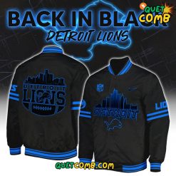 Detroit Lions x Back In Black 2024 Limited Edition Bomber Jacket