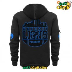 Detroit Lions x Back In Black 2024 Limited Edition Quarter Zip Hoodie