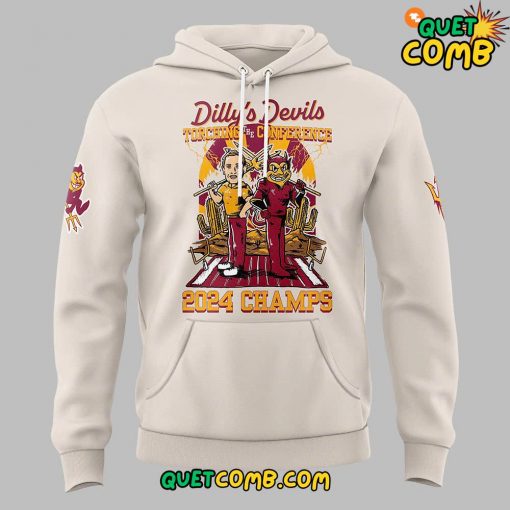 Arizona State Sun Devils x Big 12 Football Conference Champions 2024 White Hoodie