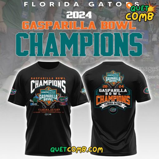 Florida Gators x Gasparilla Bowl Champion 2024 Limited Edition Black Tee