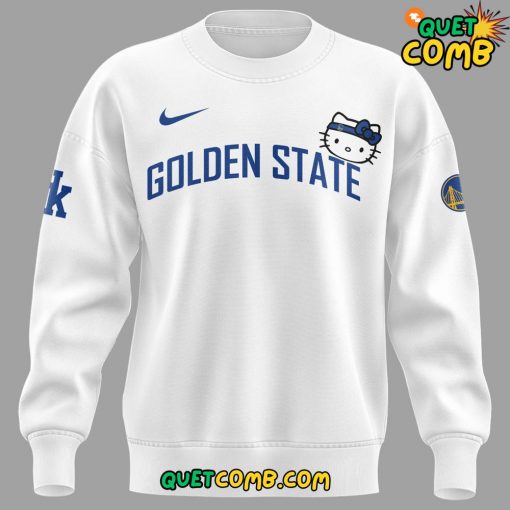 Golden State Warriors x Hello Kitty 2024 Limited Edition White Sweatshirt