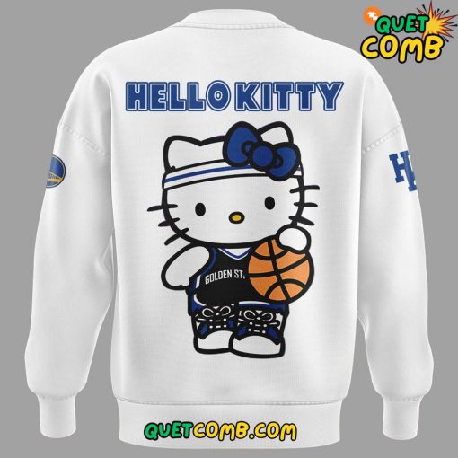 Golden State Warriors x Hello Kitty 2024 Limited Edition White Sweatshirt