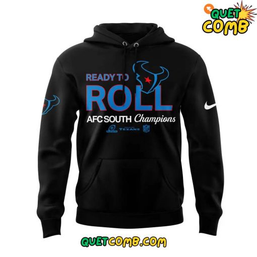 Houston Texans x Back to Back Division Champs 2024 Limited Edition Blue Hoodie