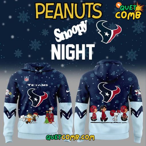 Houston Texans x Peanuts Snoopy Christmas 2024 Hoodie