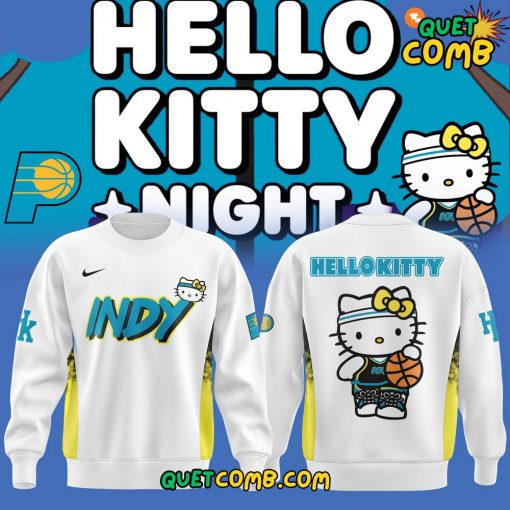 Indiana Pacers x Hello Kitty 2024 Limited Edition White Sweatshirt