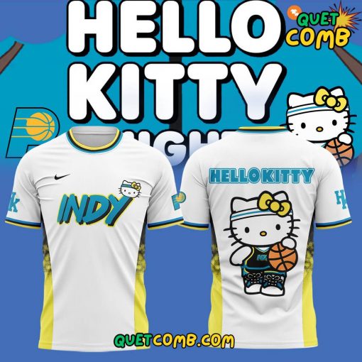 Indiana Pacers x Hello Kitty 2024 Limited Edition White T-shirt