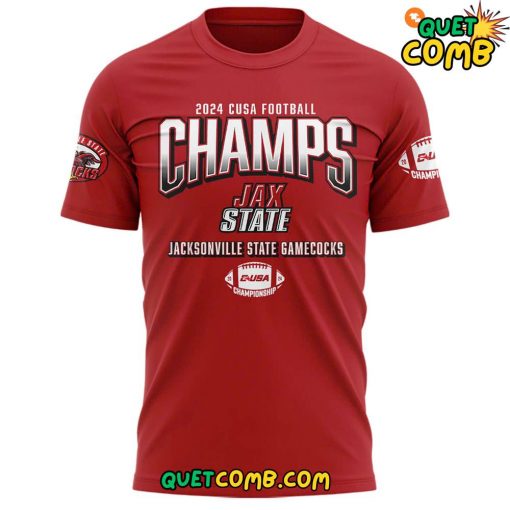 Jacksonville State Gamecocks x Conference USA Championship 2024 Red Tee