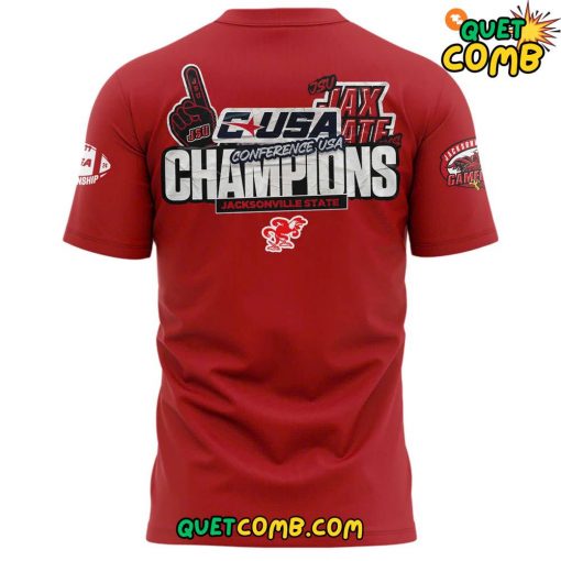 Jacksonville State Gamecocks x Conference USA Championship 2024 Red Tee