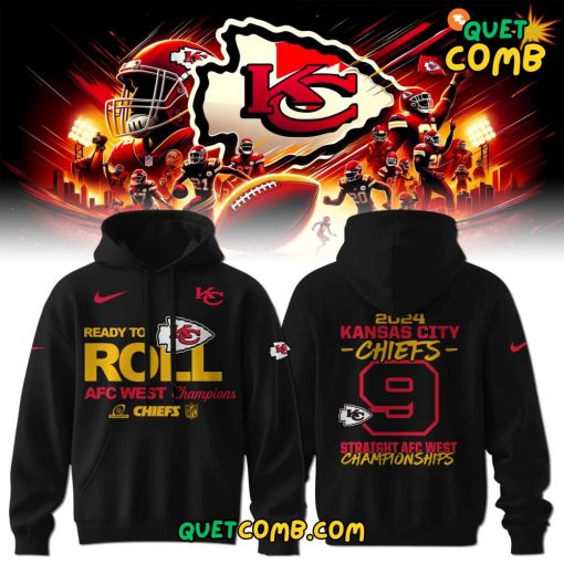 Kansas City Chief x Division Champs 2024 Black Hoodie