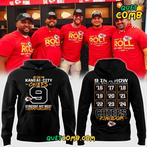 Kansas City Chiefs x AFC West Division Champions 2024 Black Hoodie