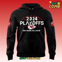 Kansas City Chiefs x Playoffs AFC West ” CLINCHED” 2024 Hoodie