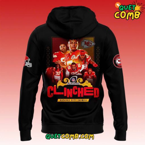 Kansas City Chiefs x Playoffs AFC West ” CLINCHED” 2024 Hoodie