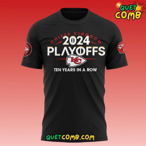 Kansas City Chiefs x Playoffs AFC West ” CLINCHED” 2024 T-shirt