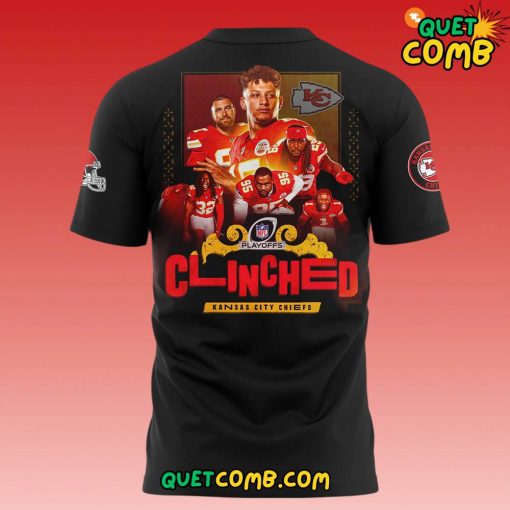 Kansas City Chiefs x Playoffs AFC West ” CLINCHED” 2024 T-shirt