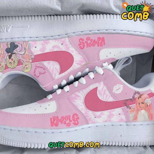 Karol G Limited Edition Pink Air Force 1 Sneakers