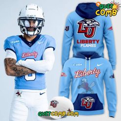 Liberty Flames Football Game 12 Blue Hoodie