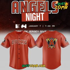 Los Angeles Angels x Anaheim Ducks 2024 Basketball Jersey