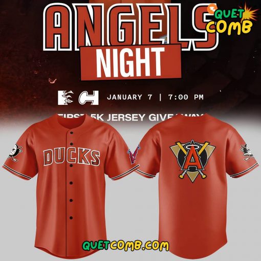 Los Angeles Angels x Anaheim Ducks 2024  Baseball Jersey