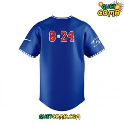 Los Angeles Dodgers Via Kobe Bryant Via Vanessa Bryant Limited Edition Blue Baseball Jersey 3