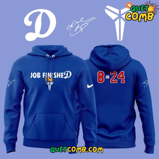 Los Angeles Dodgers Via Kobe Bryant & Via Vanessa Bryant Limited Edition Blue Hoodie