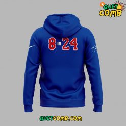 Los Angeles Dodgers Via Kobe Bryant Via Vanessa Bryant Limited Edition Blue Hoodie 3