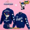 Sacramento Kings x Hello Kitty 2024 Limited Edition Black Baseball Jacket