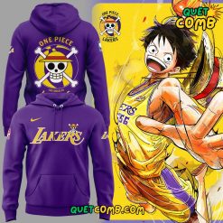 Los Angeles Lakers One Piece 2024 Limited Edition Purple Hoodie