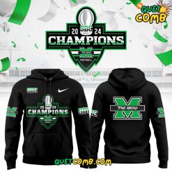 Marshall Thundering Herd x Sun Belt Conference Champions 2024 Black Hoodie