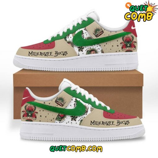 Milwaukee Bucks All Stars 2025 Limited Edition Air Force 1 Sneakers