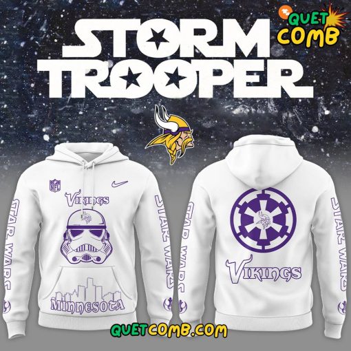 Minnesota Vikings x Storm Trooper 2024 Limited Edition White Hoodie