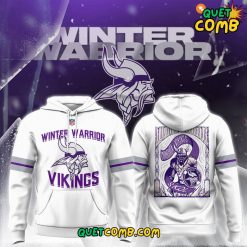 Minnesota Vikings x Winter Warrior 2024 Limited Edition White Hoodie